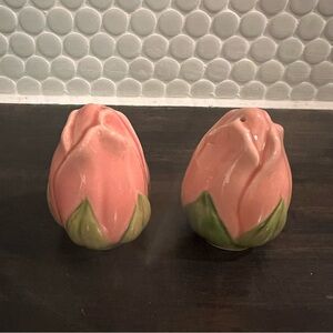 Vintage! Franciscan | Desert Rose Bud Salt and Pepper Shakers 1940s 1950s 1960s